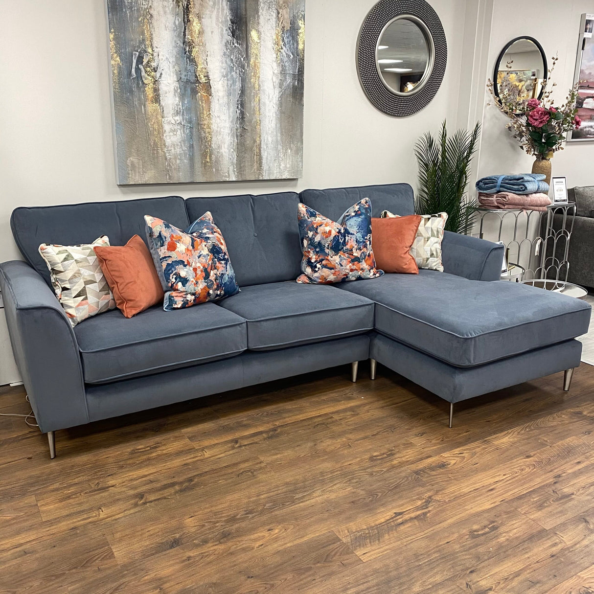 The Lincoln Sofa is a bespoke sofa that can be fully custom to your need and is finished with aqua clean fabric