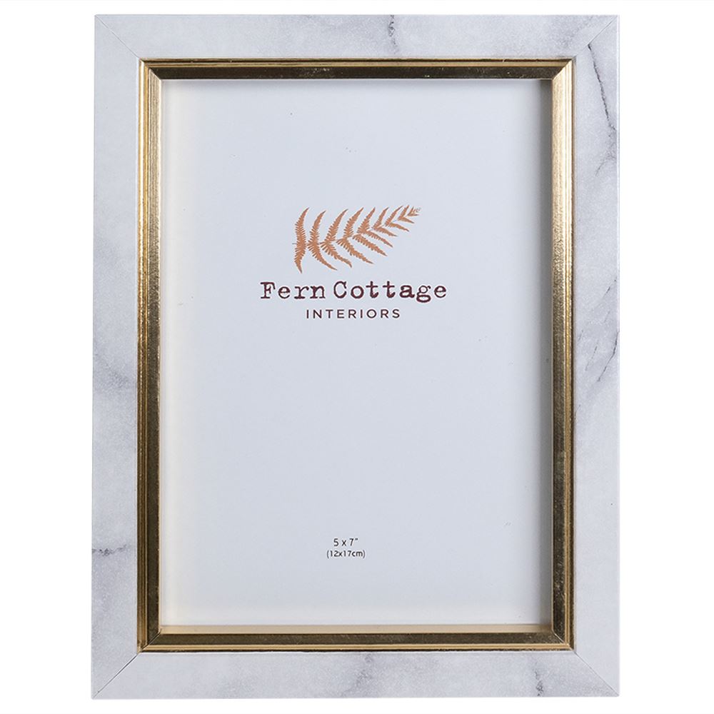 Marble Effect Frame with Gold