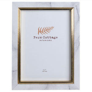 Marble Effect Frame with Gold