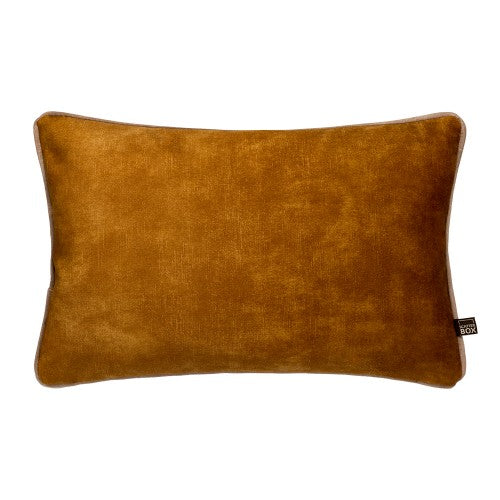 Scatter Box Cushion, Etta - Mustard/Camel 35cm x 50cm