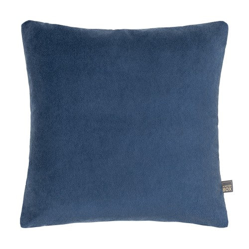 The Scatter Box Richelle is a luxurious plain woven velvet cushion, rich blue palette & sophisticated matte finish, crafted in Ireland & shipped nationwide!