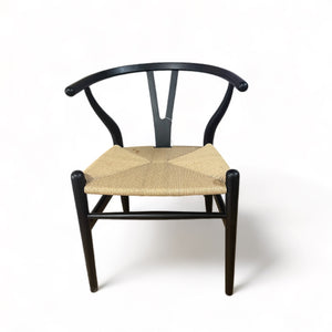 Newport Wishbone Dining Chair - Black