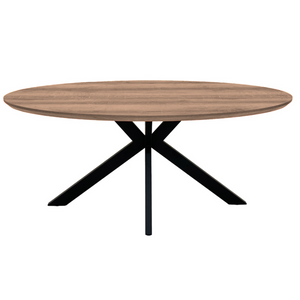 Malin Oval Dining Table 2.2m Light Walnut