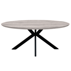 Malin Oval Dining Table 2.2m Grey