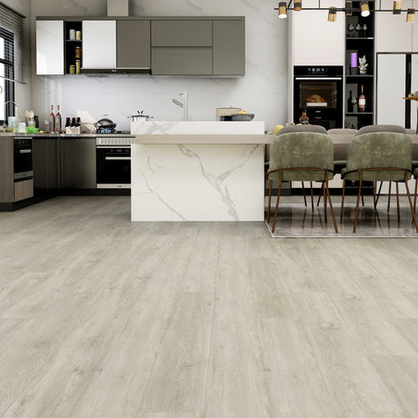 Liberty Rock Atlanta Vinyl & SPC 5.2mm: 100% waterproof, acoustic underlay (18dB), scratch-resistant PU surface, and easy installation with Uniclic technology