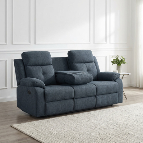 Slate Grey 3 seater recliner sofa in a living room setting