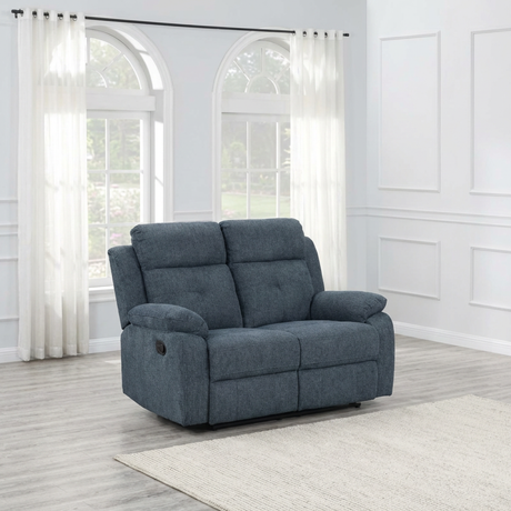 Slate Grey 2 seater recliner in a living room setting