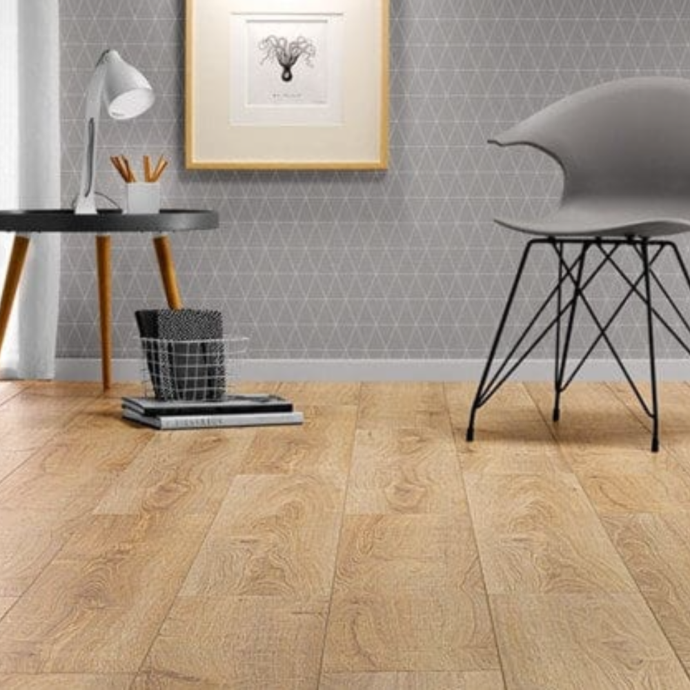 The Alicante Laminate Flooring - 12mm features AC6-rated, water-resistant and underfloor heating compatible