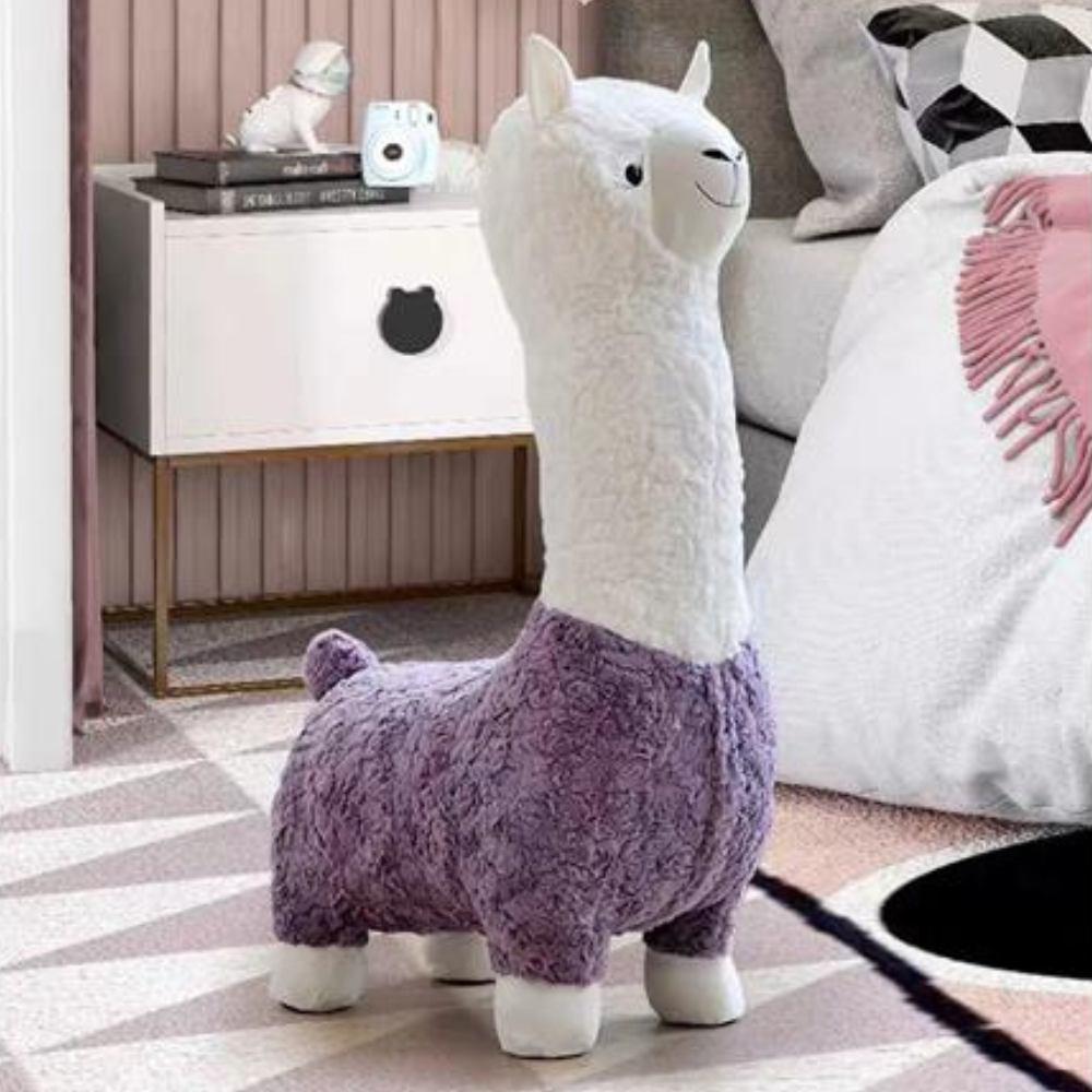 The whimsical Alpaca Kids Chairs feature soft upholstery, safe sturdy build and 6 bright colours, perfect for bedrooms, playrooms and reading rooms