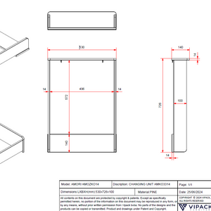 The Amori Dresser with Changing Top White baby room dresser with hearts & romantic charm includes attachment for changing or diaper mat & soft close drawers