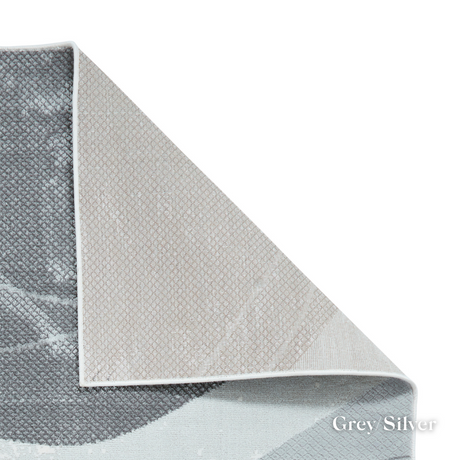 Introduce fresh style with the Apollo Modern Abstract Machine Made Rugs featuring a blend of bold designs, metallic yarn and soft multi textured pile.