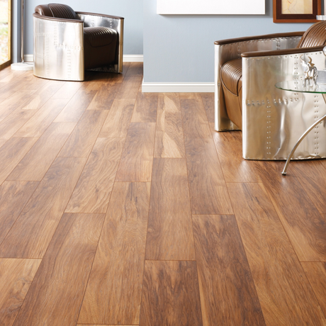 Appalachian Hickory Laminate Flooring - 10mm with AC5 wear rating durability, water resistance, easy installation and rich natural tones