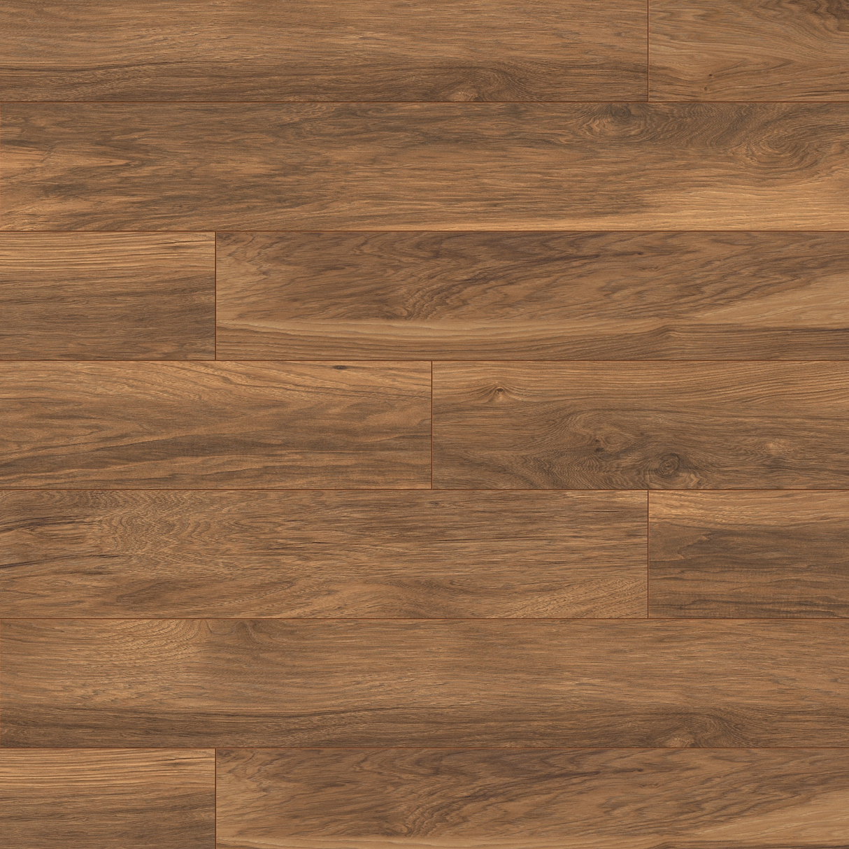 Close-up of laminate flooring with a brown finish