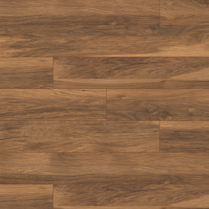 Close-up of laminate flooring with a brown finish
