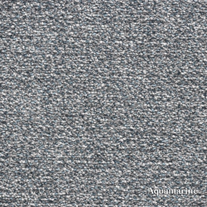 Textured aquamarine carpet sample