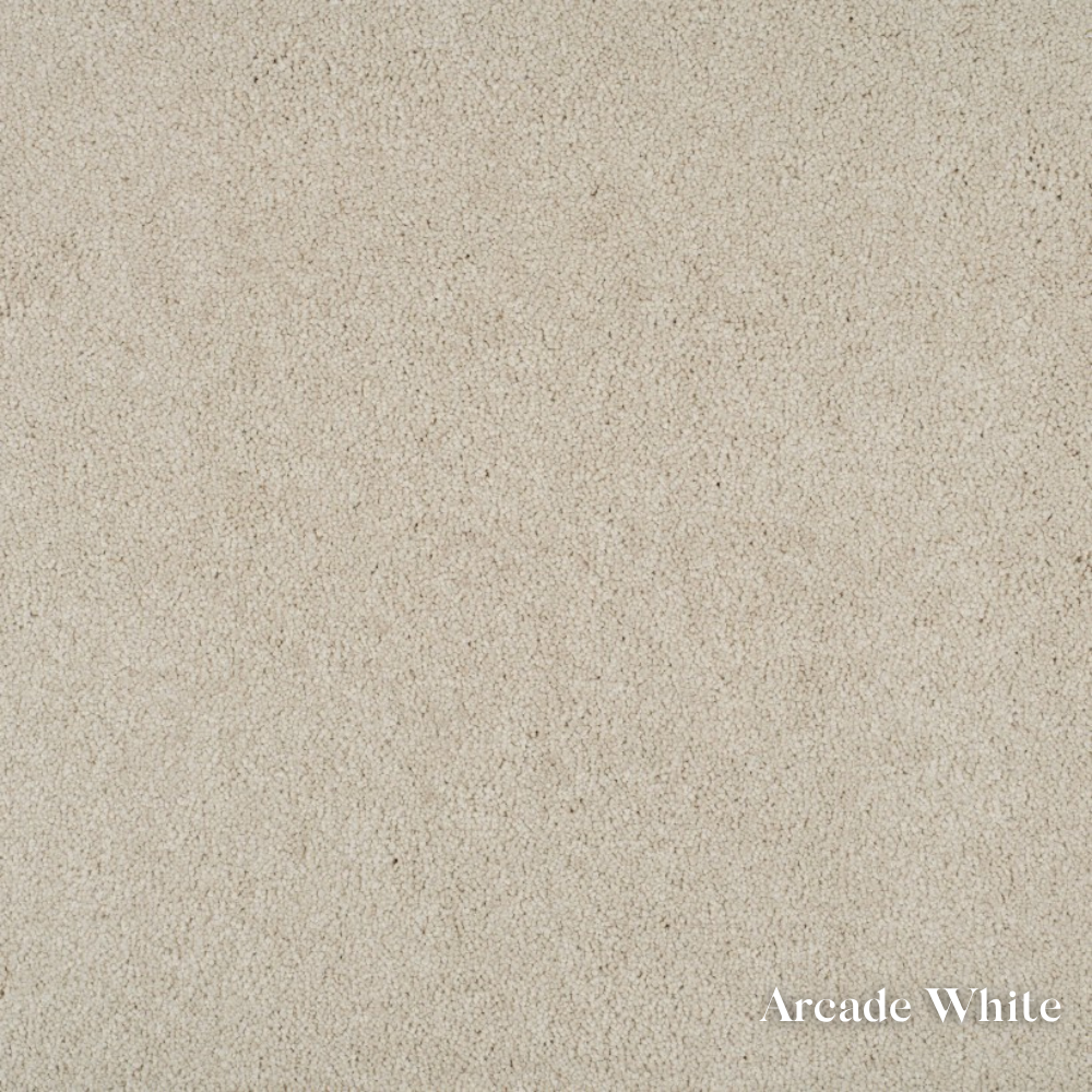 Beige color swatch with 'Arcade White' label