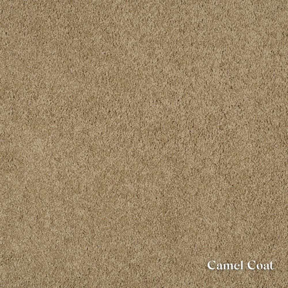 Textured beige color swatch with 'Camel Coat' label
