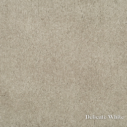 Textured beige color swatch with 'Delicate White' label