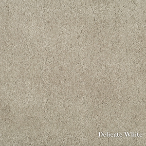 Textured beige color swatch with 'Delicate White' label