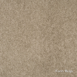 Textured beige color swatch with 'Furry Beige' label