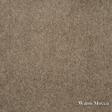 Textured brown color swatch labeled 'Warm Mocca'.
