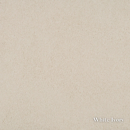 Textured beige color swatch labeled 'White Ivory'.