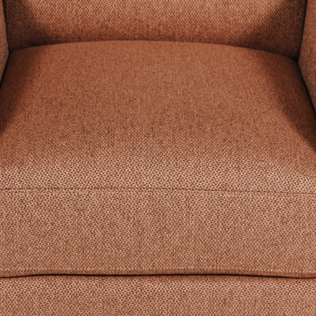 Close-up of a brown textured fabric surface