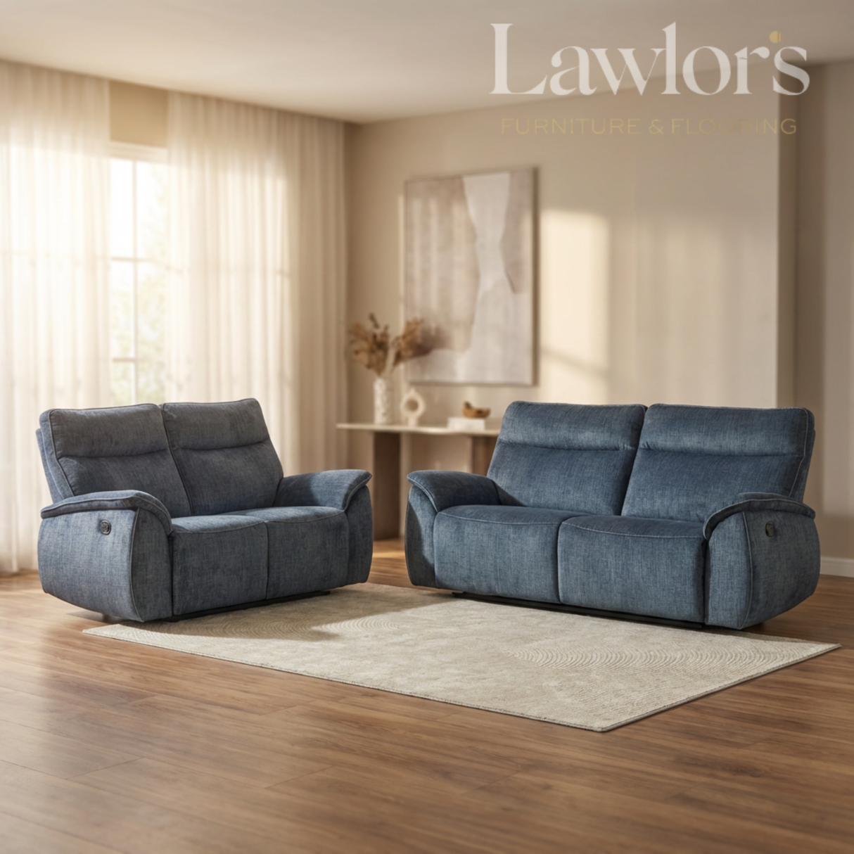 Aston Recliner Sofa Set 3+2 - Dark Grey