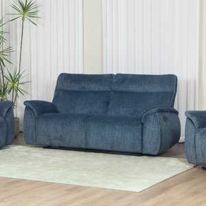 The Aston Recliner Sofa in Dark Grey features plush comfort, smooth recliners and modern style, perfect for relaxing in any living space