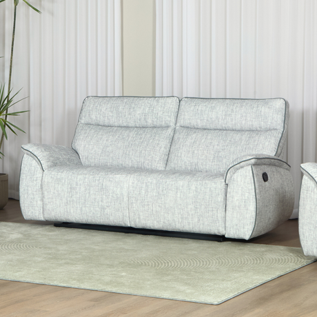 The Aston Recliner Sofa in Light Grey features plush comfort, smooth recliners and modern style, perfect for relaxing in any living space