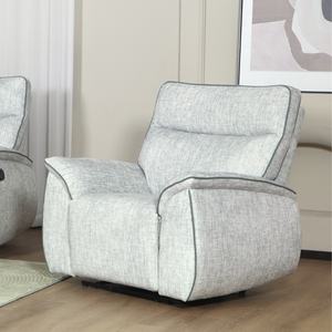 The Aston Recliner Sofa in Light Grey features plush comfort, smooth recliners and modern style, perfect for relaxing in any living space