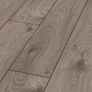 The Atlas Oak Anthracite Laminate Flooring - 12mm, grey oak look, AC5-rated, durable, eco-friendly and 5G Click install.
