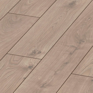 The Atlas Oak Beige Laminate Flooring - 12mm features AC5-rated durability, realistic oak finish and 5G Click installation.