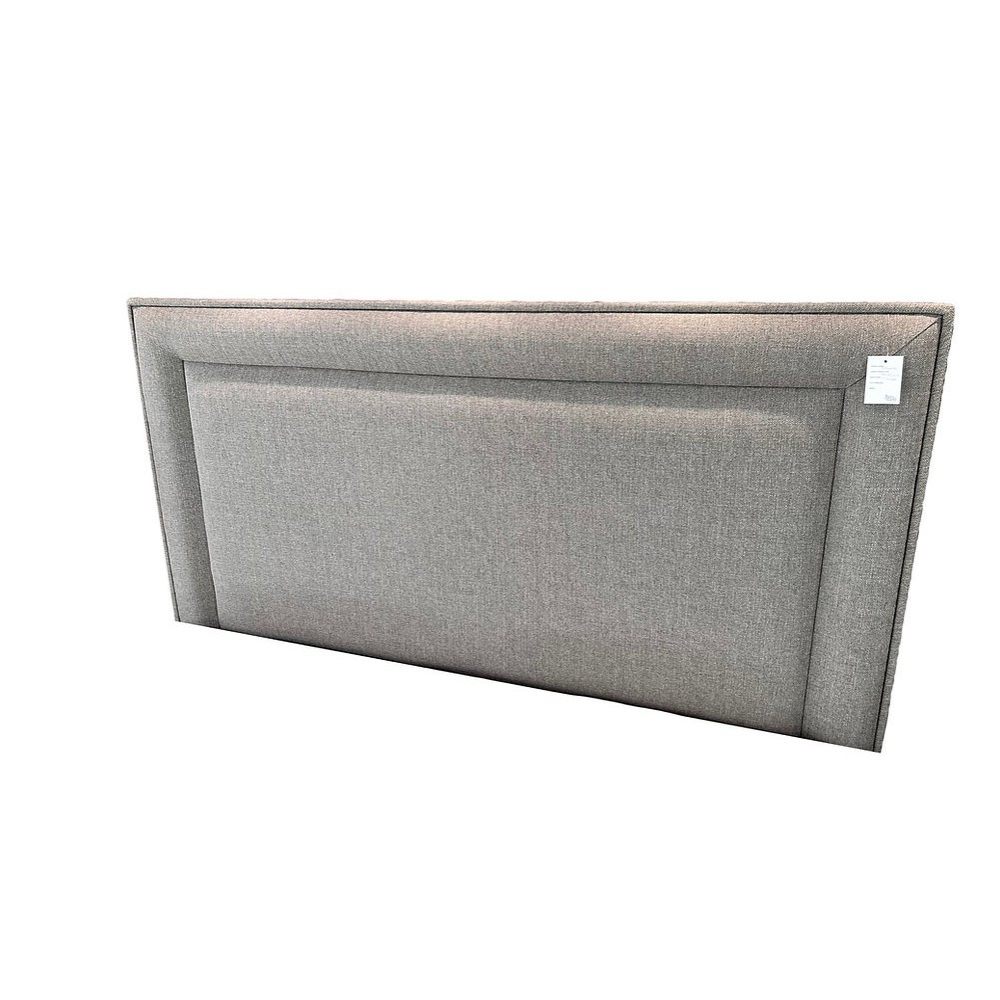 The Azura Fabric Bed Headboard features 6" bold border, plush padding, custom fabric, colour & size options, adding style to any bed!