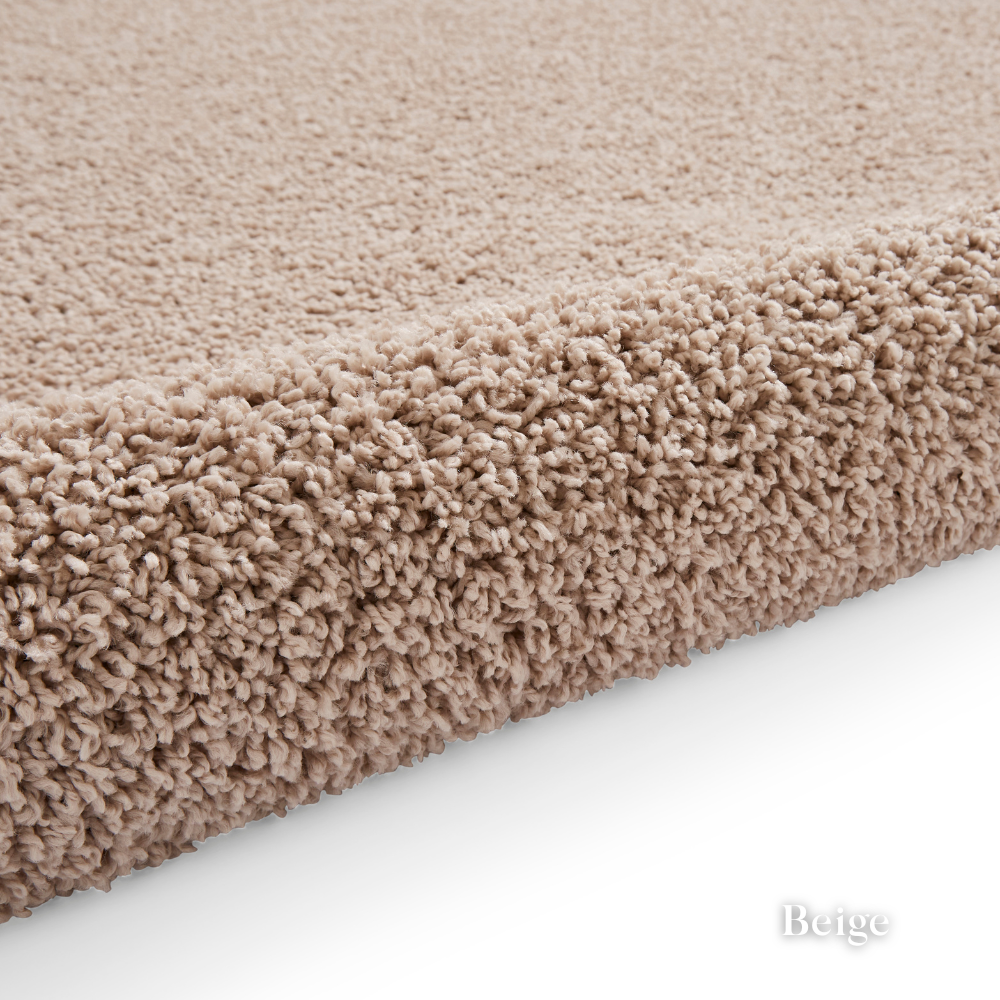 Add freshness with the eco-friendly Bali Plain Shaggy Machine Made Rugs range with 100% recycled polyester, ultra soft pile & durable machine made design.