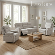 Living room with oatmeal 3+1+1 electric recliner sofa set