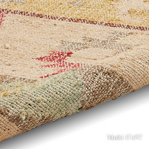 Add some style with the Bazaar Jute Natural Hand Woven Rugs offering strong & organic class with sustainable jute, wool & polyester in a flat weave design