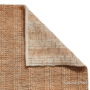 Add some style with the Bazaar Jute Natural Hand Woven Rugs offering strong & organic class with sustainable jute, wool & polyester in a flat weave design