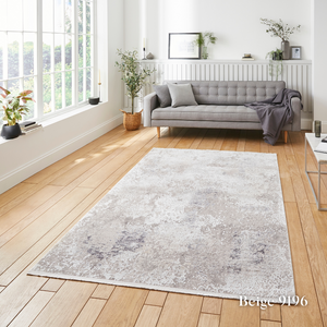 Elevate your living with the Bellagio Modern Abstract Machine Made Rugs range with soft viscose-acrylic blend, durable machine made quality & modern style.