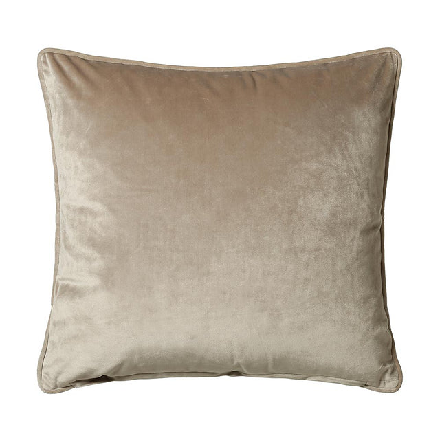 The Scatter Box Bellini Cushion in Taupe features luxurious softness & feather filled interior, perfect for your home