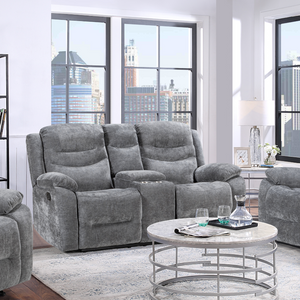 Relax in style with the Bentley Recliner Sofa in Grey featuring plush comfort, manual recline and modern design for the perfect living room upgrade