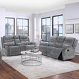 Relax in style with the Bentley Recliner Sofa in Grey featuring plush comfort, manual recline and modern design for the perfect living room upgrade