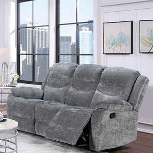 Relax in style with the Bentley Recliner Sofa in Grey featuring plush comfort, manual recline and modern design for the perfect living room upgrade