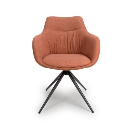 The Boden Carver Barstool in Sage Green, Natural or Brick blends modern style with comfort, plush fabric upholstery, sleek metal legs