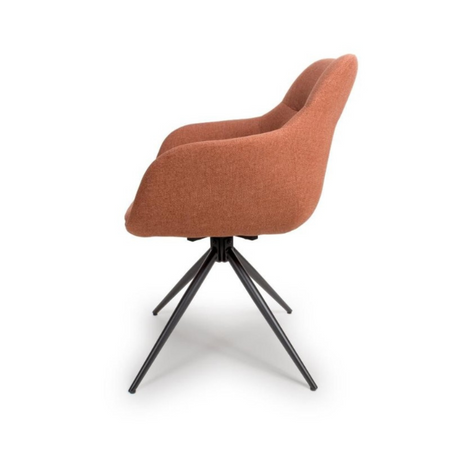 The Boden Carver Barstool in Sage Green, Natural or Brick blends modern style with comfort, plush fabric upholstery, sleek metal legs