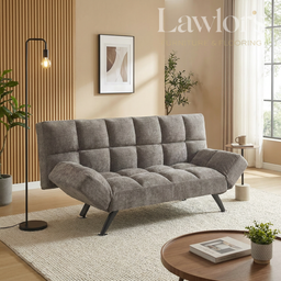 Grey sofa bed in a living room
