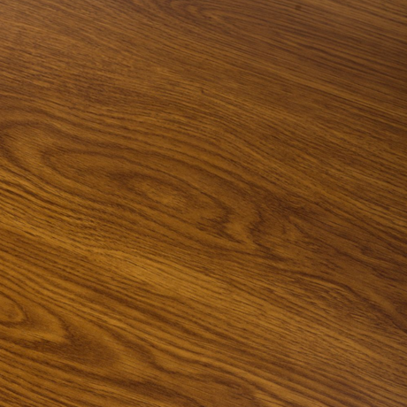 The Boston Square Table 800 x 800mm in Smoked Oak, showcases a luxurious wood veneer surface paired with a robust metal base.