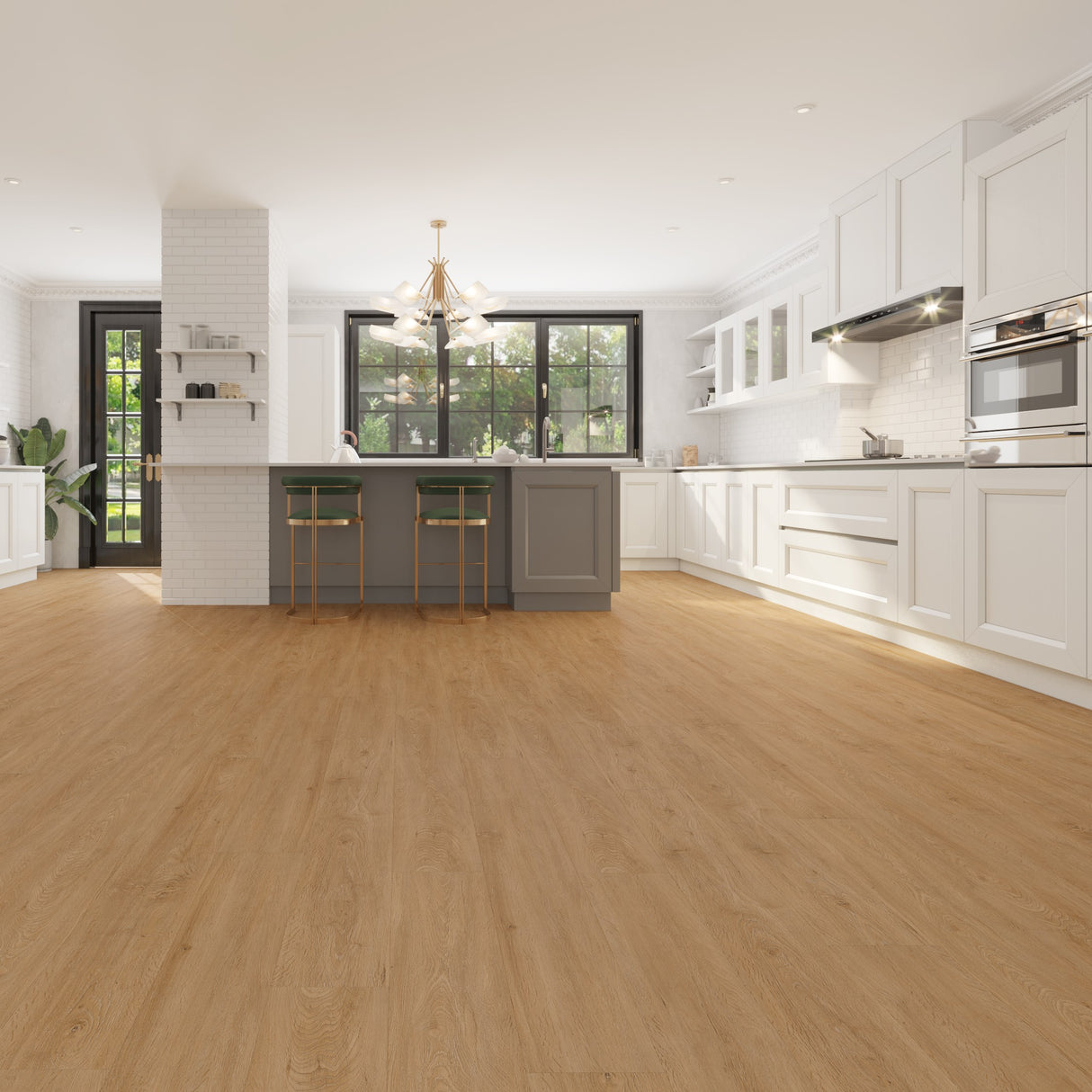 Liberty Rock Boston Vinyl & SPC 5.2mm: 100% waterproof, acoustic underlay (18dB), scratch-resistant PU surface, and easy installation with Uniclic technology