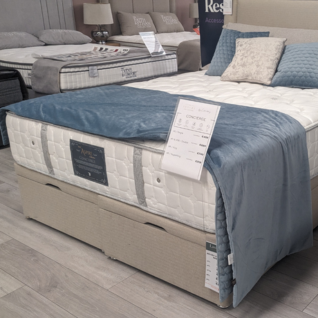 The Briody Aspire Concierge Mattress features 2050 zoned pocket springs, visco memory foam and a turn free design, crafted in Ireland for lasting comfort