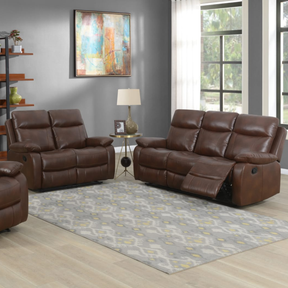 The Brittas Recliner Sofa in Tan Leathaire features padded headrests, armrests, multiple size options & nationwide delivery all over Ireland!